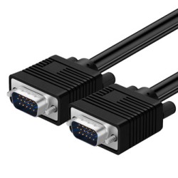 Video Kabel SVGA (D-sub) M - SVGA (D-sub) M, 15m, pozłacane końcówki, ekranowany, czarna, EOL