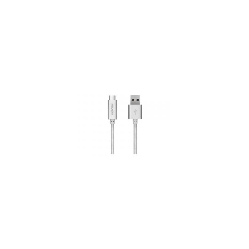 Avacom USB kabel (3.0), USB A M - USB C (M), 1m, srebrny, blister
