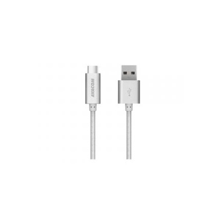 Avacom USB kabel (3.0), USB A M - USB C (M), 1m, srebrny, blister