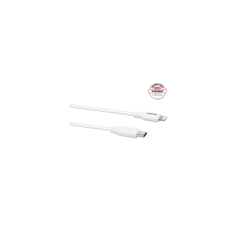 Avacom USB kabel USB C (M) - Apple Lightning M, DCUS-MFIC-120W, 1.2m, certyfikat MFi, biały, nie oryginalna