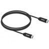 Avacom USB kabel (3.2 gen 2), USB C (M) - USB C (M), 1m, Power Delivery 60W, czarny, data + zasilanie