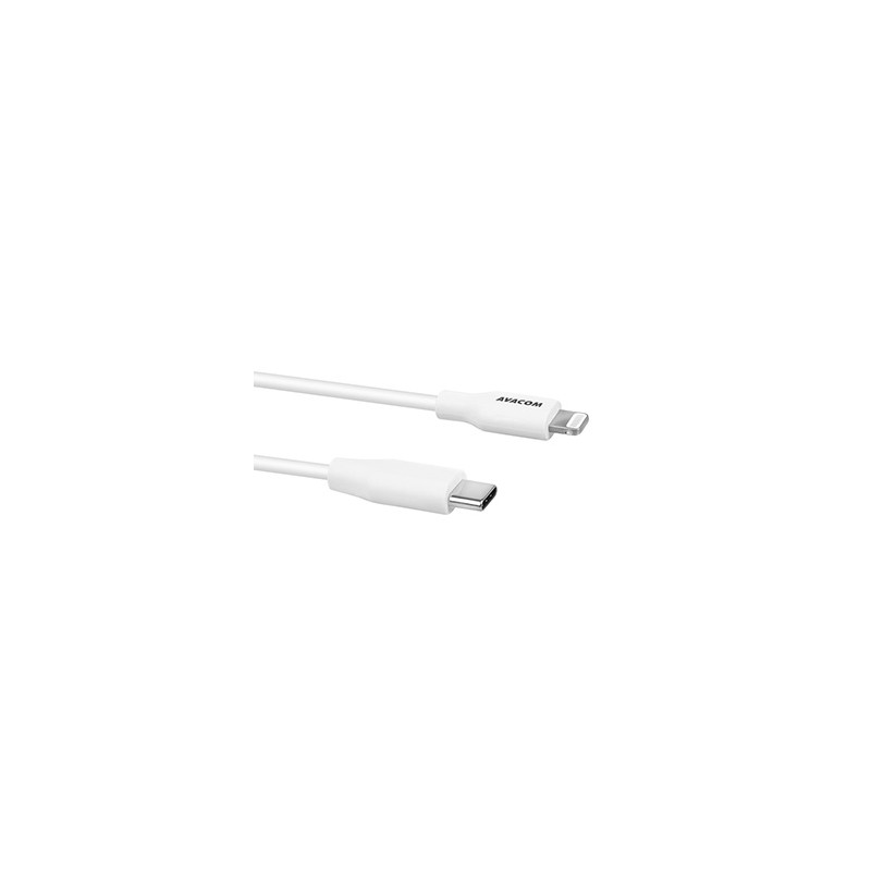 Avacom USB kabel (2.0), USB C (M) - Apple Lightning M, 1.2m, biały, certyfikat MFi