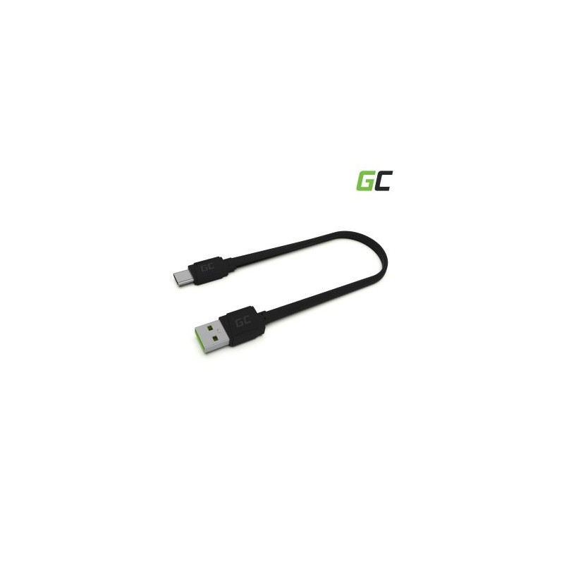 Green Cell kabel GCmatte USB-C Flat kabel 25 cm z szybkim ładowaniem