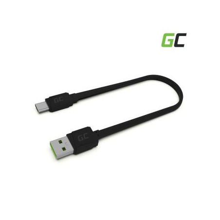 Green Cell kabel GCmatte USB-C Flat kabel 25 cm z szybkim ładowaniem