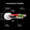 Green Cell kabel Ray USB-A - Lightning biała LED 120cm z support do Apple 2.4A szybkie ładowania