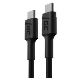Kabel Green Cell GC PowerStream USB-C - USB-C 30cm, szybkie ładowania power Delivery (60W), Ultra Charge, QC 3.0