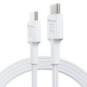 Kabel biała USB-C Type C 1, 2m Green Cell PowerStream z szybkim ładowaniem Delivery 60W, Ultra Charge, Quick Charge 3.0