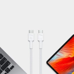 Kabel biała USB-C Type C 1, 2m Green Cell PowerStream z szybkim ładowaniem Delivery 60W, Ultra Charge, Quick Charge 3.0