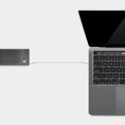 Kabel biała USB-C Type C 30cm Green Cell PowerStream z szybkim ładowaniem power Delivery 60W, Ultra Charge, szybkie Charge 3.0