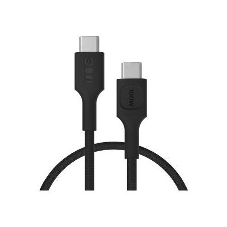 USB-C kabel 0.3m 100W Greencell PowerStream szybkie ładowania PD Panther kolor czarny