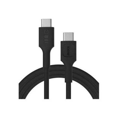 USB-C kabel 2m 100W Greencell PowerStream szybkie ładowania PD Panther kolor czarny