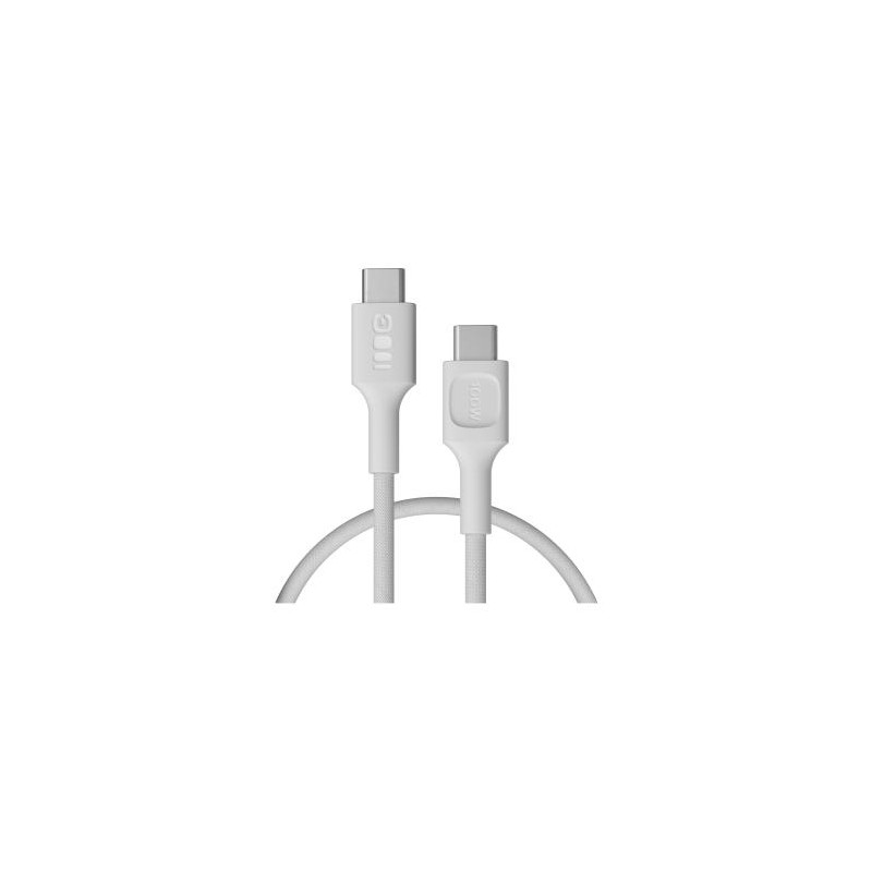 USB-C kabel 0.3m 100W Greencell PowerStream szybkie ładowanie PD Snow