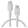 USB-C kabel 0.3m 100W Greencell PowerStream szybkie ładowanie PD Snow