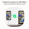 USB-C kabel 0.3m 100W Greencell PowerStream szybkie ładowanie PD Snow