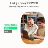 USB-C kabel 2m 100W Greencell PowerStream szybkie ładowania PD Snow