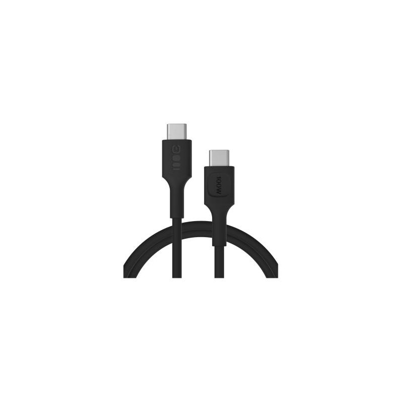 KABGC100PF120PBUSB-C kabel 1.2m 100W Greencell PowerFlex szybkie ładowania PD Panther kolor czarny