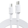 Kabel biała USB-C Type C 2m Green Cell PowerStream z szybkim ładowaniem power Delivery 60W, Ultra Charge, szybkie Charge 3.0