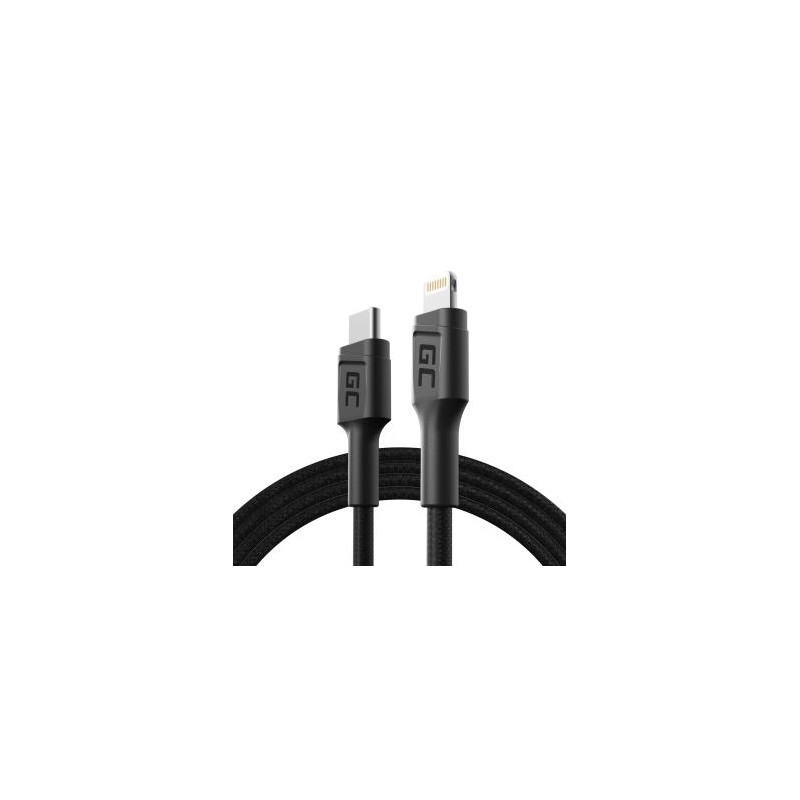 Green Cell kabel GC power Stream USB-C - Lightning 100 cm z power Delivery (Apple MFi Certified)