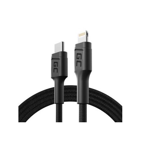 Green Cell kabel GC power Stream USB-C - Lightning 100 cm z power Delivery (Apple MFi Certified)