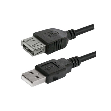 Logo Przedłużacz USB (2.0), USB A M - USB A F, 1.8m, czarna, 10-pack, cena za 1 szt.