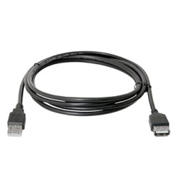 Logo Przedłużacz USB (2.0), USB A M - USB A F, 1.8m, czarna, 10-pack, cena za 1 szt.