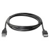 Logo Przedłużacz USB (2.0), USB A M - USB A F, 1.8m, czarna, blister, EOL