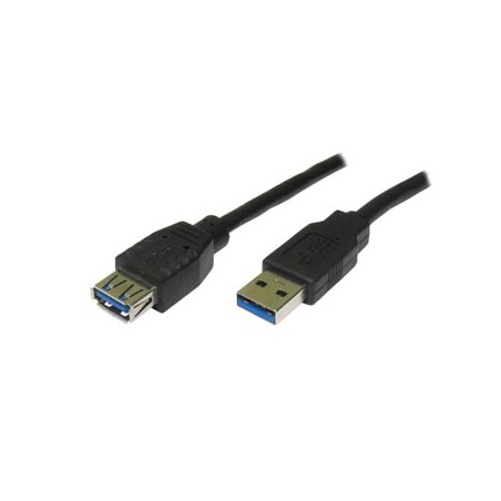 Logo Przedłużacz USB (3.0), USB A M - USB A F, 1.8m, czarna, blister, EOL