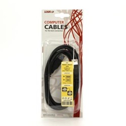 Logo Przedłużacz USB (3.0), USB A M - USB A F, 1.8m, czarna, blister, EOL