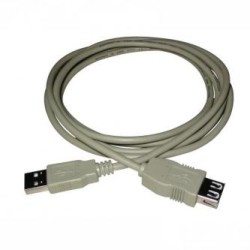 Logo Przedłużacz USB (1.1), USB A M - USB A F, 1.8m, transfer 480Mb/s