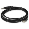 Logo Przedłużacz USB (2.0), USB A M - USB A F, 3m, czarna, cena za 1 szt., EOL