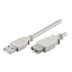 Logo Przedłużacz USB (2.0), USB A M - USB A F, 5m, szary, blister, EOL