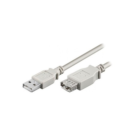 Logo Przedłużacz USB (2.0), USB A M - USB A F, 5m, szary, blister, EOL