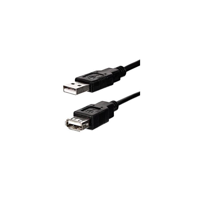 Logo Economy Przedłużacz USB (2.0), USB A M - USB A F, 1.8m, czarny, EOL