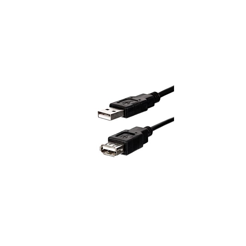 Logo Economy Przedłużacz USB (2.0), USB A M - USB A F, 3m, czarny