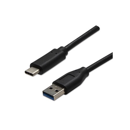 USB kabel (3.2 gen 2), USB A M - USB C (M), 1m, 10 Gb/s, 5V/3A, czarny, EOL