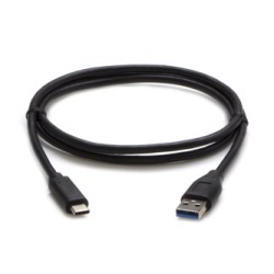USB kabel (3.2 gen 2), USB A M - USB C (M), 1m, 10 Gb/s, 5V/3A, czarny, EOL