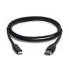 USB kabel (3.2 gen 2), USB A M - USB C (M), 1m, 10 Gb/s, 5V/3A, czarny, EOL