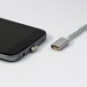 USB kabel (2.0), USB A M - magnetyczna końcówka, 1m, srebrny, EOL