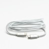Logo USB kabel (3.2 gen 1), USB C (M) - USB C (M), 1m, 5 Gb/s, 5V/3A, biały, box, oplot nylonowy, aluminiowa osłona złącza, EOL