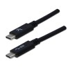 USB kabel (3.2 gen 1), USB C (M) - USB C (M), 1m, 5 Gb/s, 5V/3A, czarny, EOL
