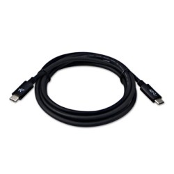 USB kabel (3.2 gen 1), USB C (M) - USB C (M), 1m, 5 Gb/s, 5V/3A, czarny, EOL