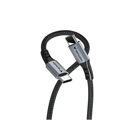 Verbatim USB kabel USB C (M) - USB C (M), 60W, 1.2m, czarny, box, 31845