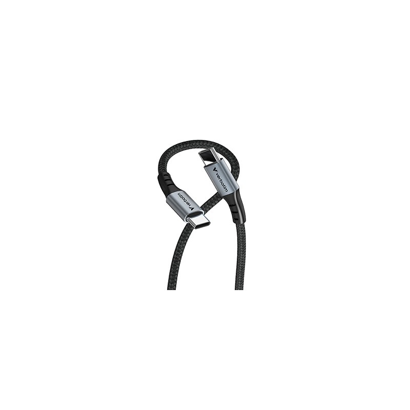 Verbatim USB kabel USB C (M) - USB C (M), 100W, 1.2m, czarny, box, 31846