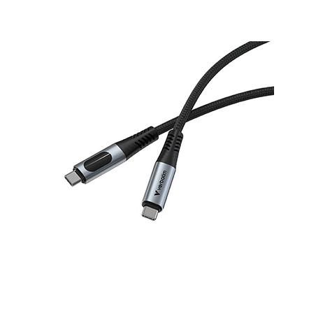 Verbatim USB kabel USB C (M) - USB C (M), 240W, 1.2m, czarny, box, 31849