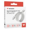 Verbatim USB-C kabel USB C (M) - USB C (M), 60W, 1.2m, magnetyczny, szary, box, 31850