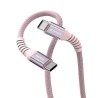 Verbatim USB-C kabel USB C (M) - USB C (M), 100W, 1.2m, magnetyczny, różowy, box, 31857