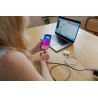 Verbatim USB kabel USB C (M) - USB C (M), 60W, 1m, czarno-biały, box, 32391