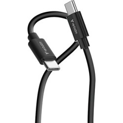 Verbatim USB kabel USB C (M) - USB C (M), 60W, 1m, czarno-biały, box, 32391