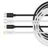 Verbatim USB kabel USB C (M) - Apple Lightning M, 27W, 1m, czarno-biały, box, 32392