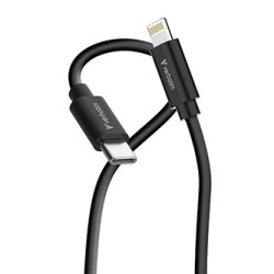 Verbatim USB kabel USB C (M) - Apple Lightning M, 27W, 1m, czarno-biały, box, 32392
